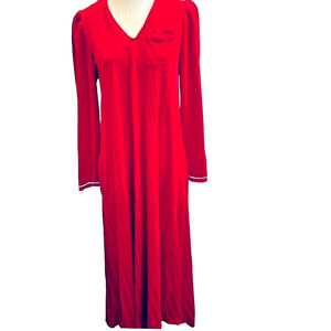 Tom Bezduda Bard & Co Red Velour Robe Rhinestone Small Vintage